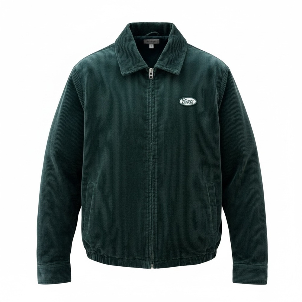 BRIXTON UTOPIA CORDUROY JACKET MEDIUM / GREEN